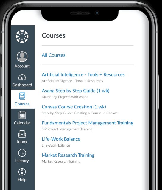 Canvas courses — design, presentations, marketing, and more